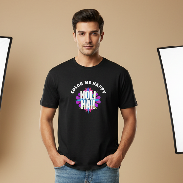 Unisex Cotton Holi T-Shirt