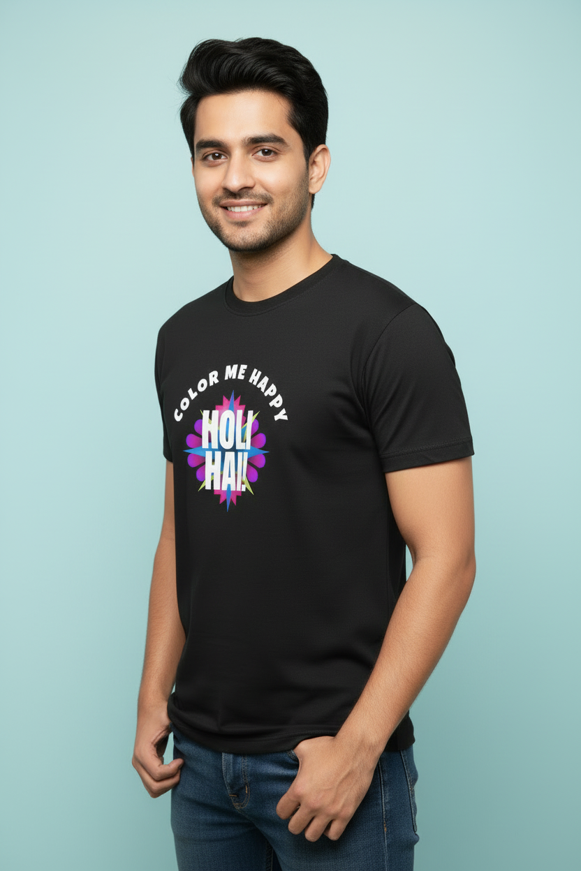 Unisex Cotton Holi T-Shirt