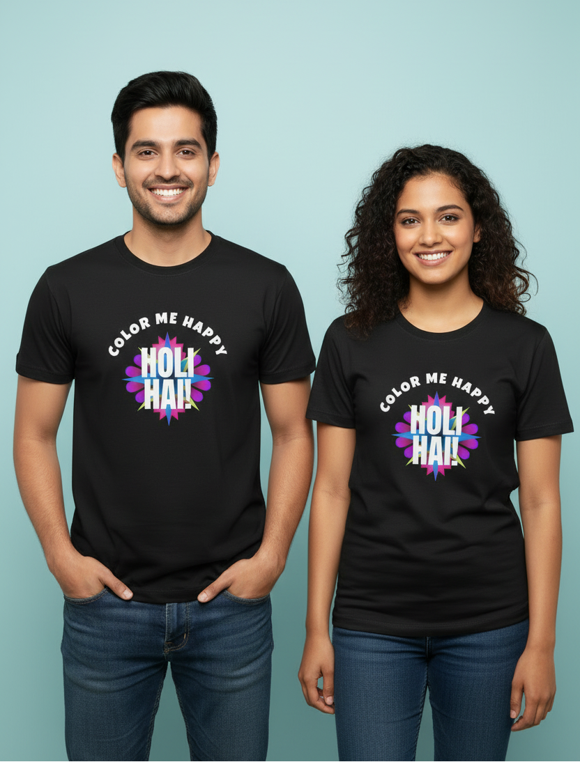 Unisex Cotton Holi T-Shirt