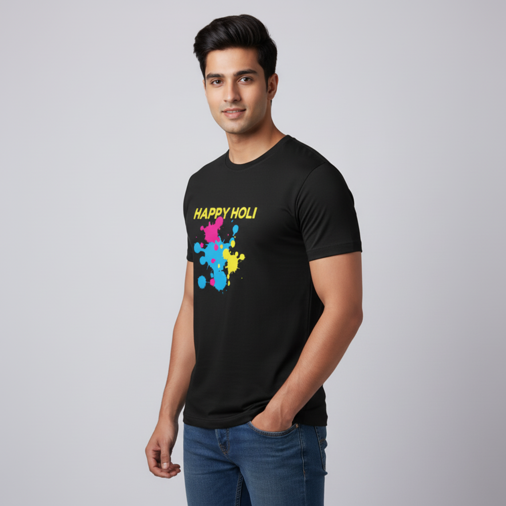 Unisex Cotton Holi T-Shirt
