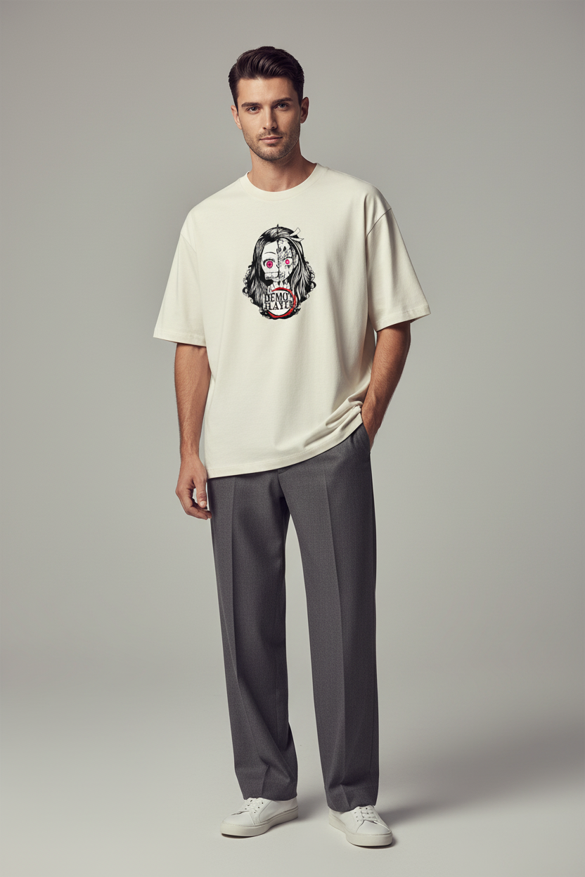 Unisex Oversized Classic T-Shirt Demon Slayer Print