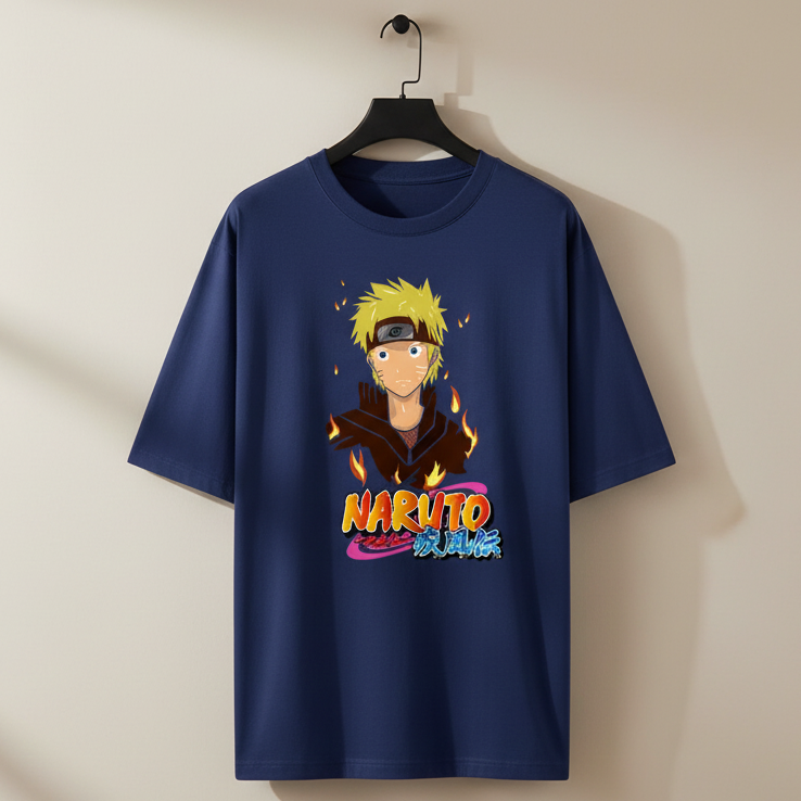 Oversized Classic T-Shirt Anime Print