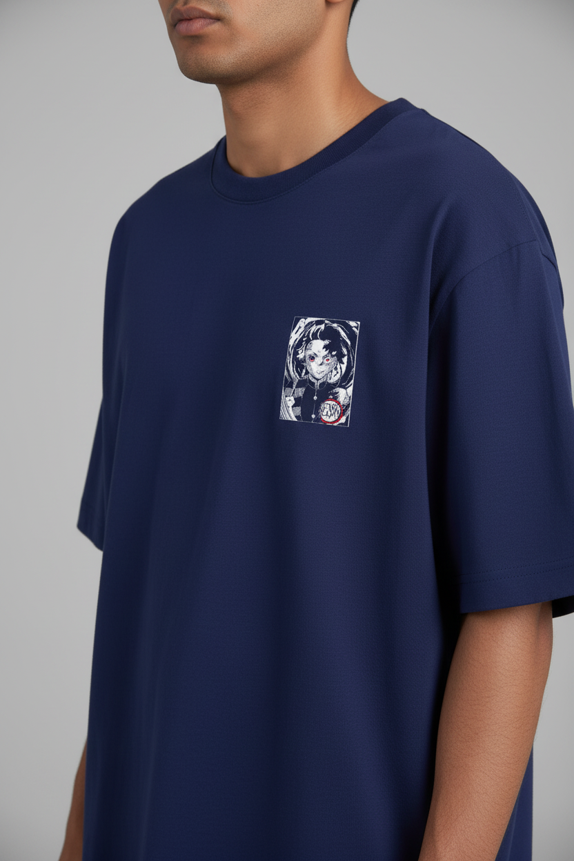 Men's Oversized Classic T-Shirt Demon Slayer Print