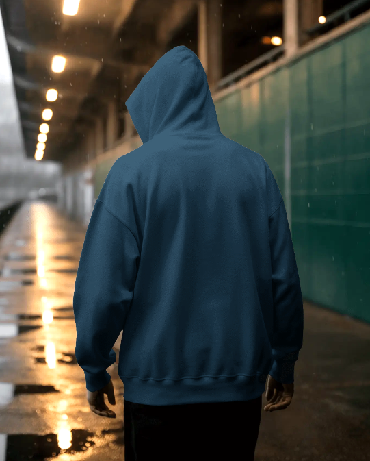 Men’s Blue Hoodie Hard Rock