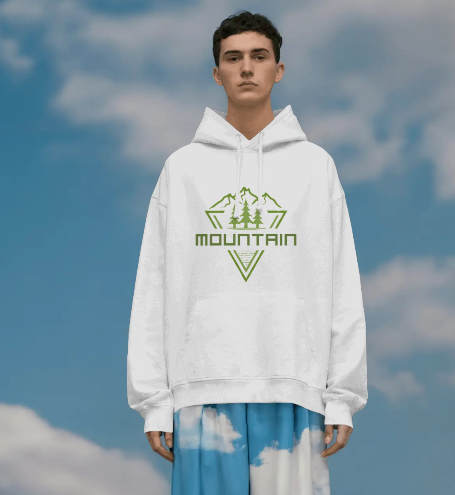 Men’s Hoodie Mountain Print