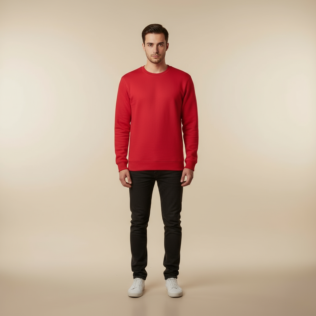 Men's Sweatshirt Motorcycle Print