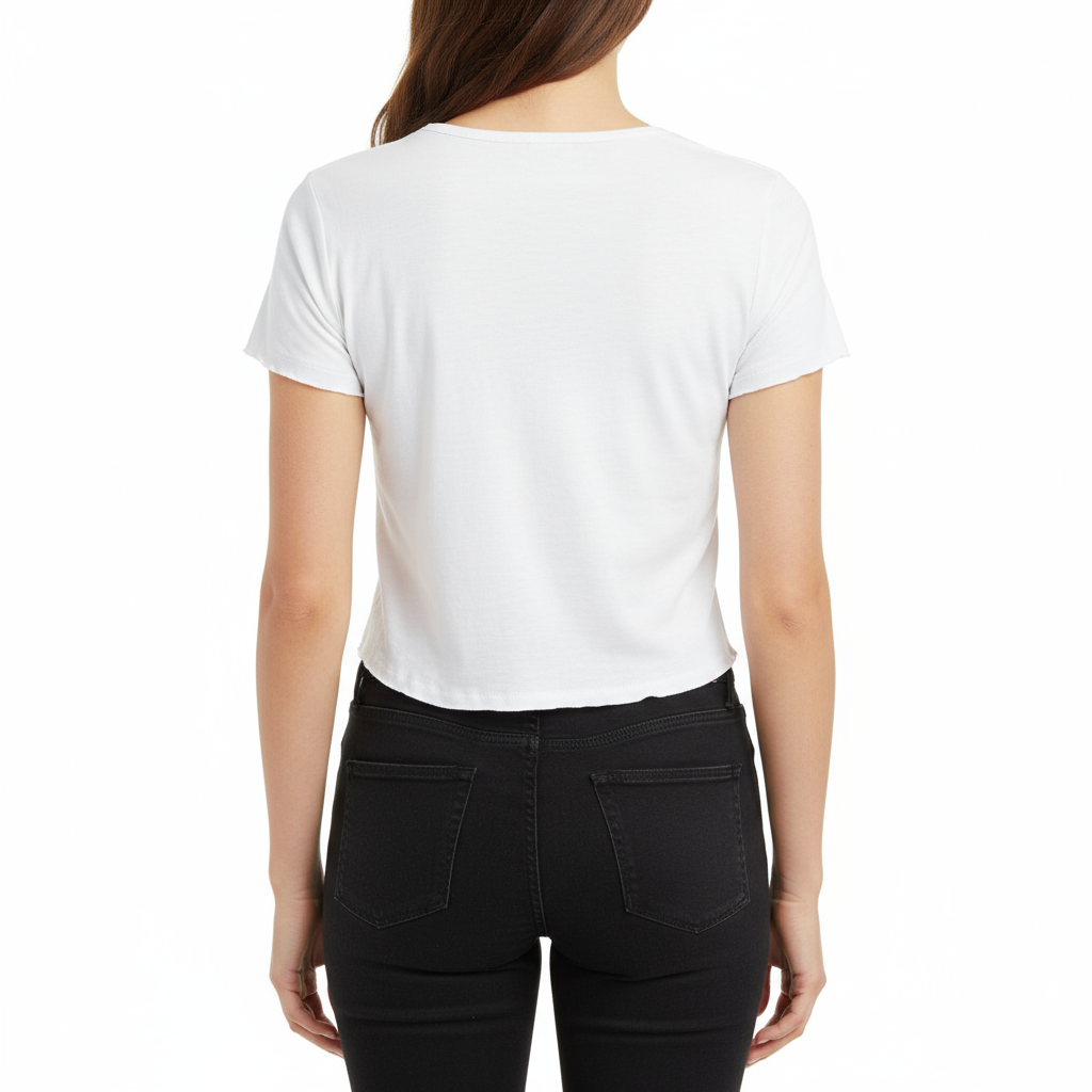 Women's Crop Top Ocean Print