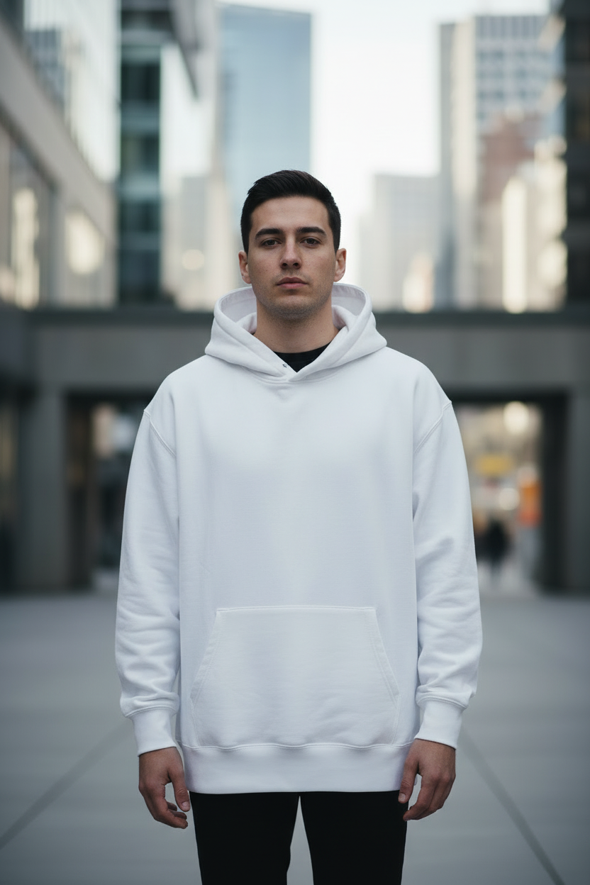 Men's Oversized Hoodie Speed Car Print