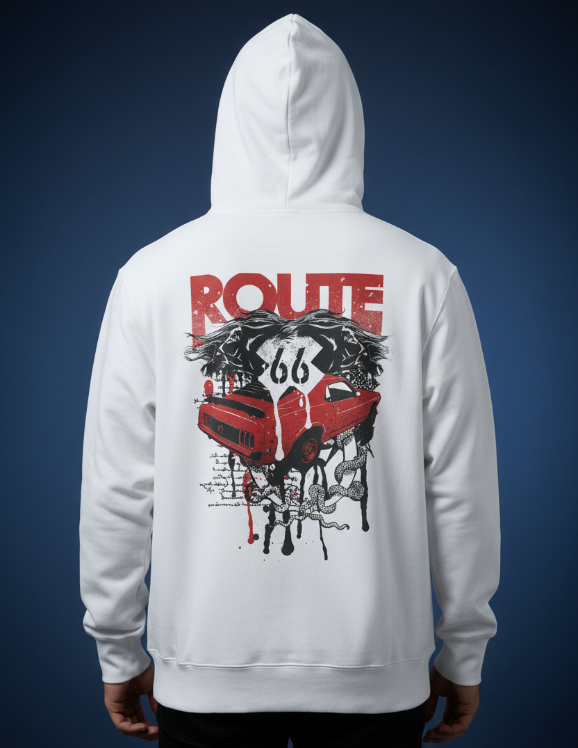 Men’s Oversized Hoodie Car print