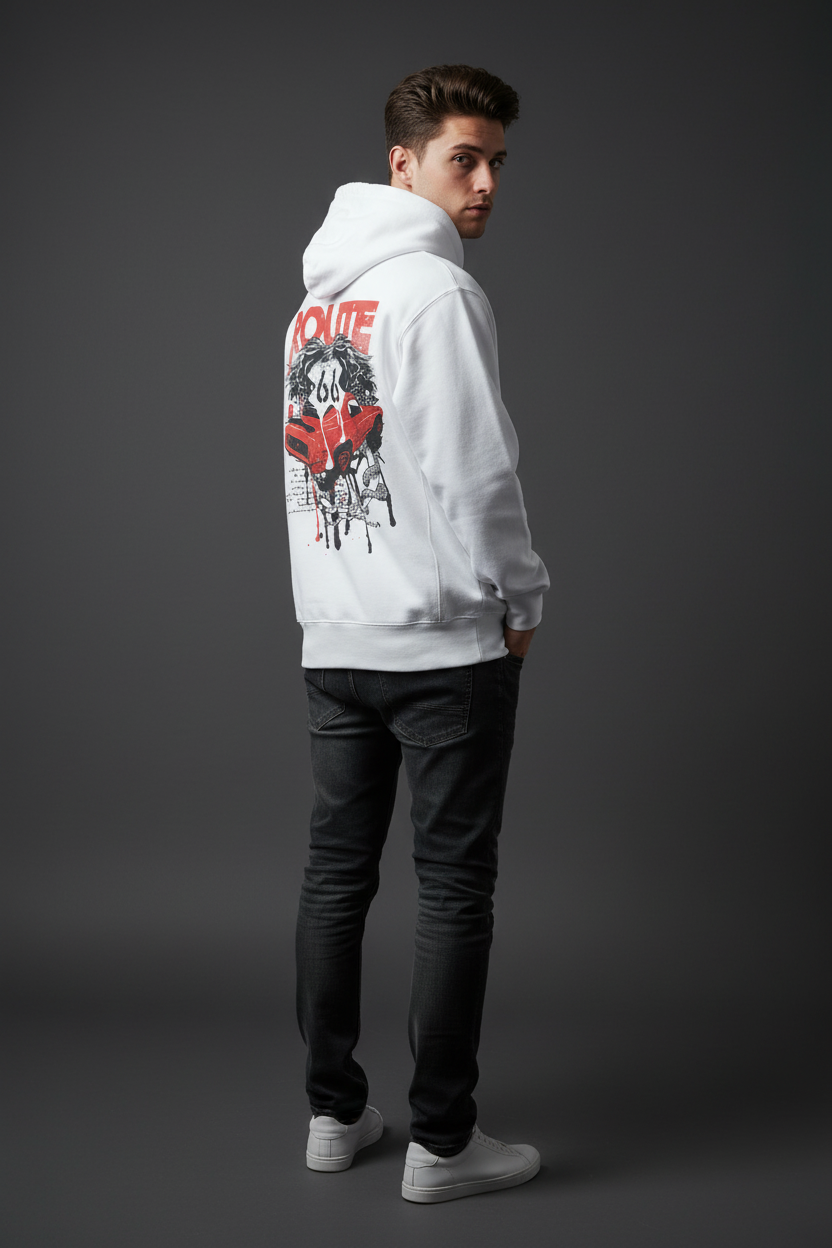Men’s Oversized Hoodie Car print