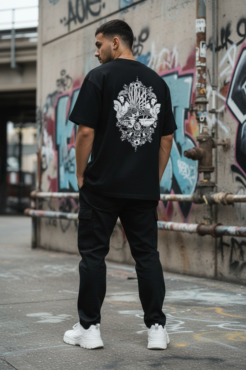 Men’s Oversized T-Shirt Speed Print