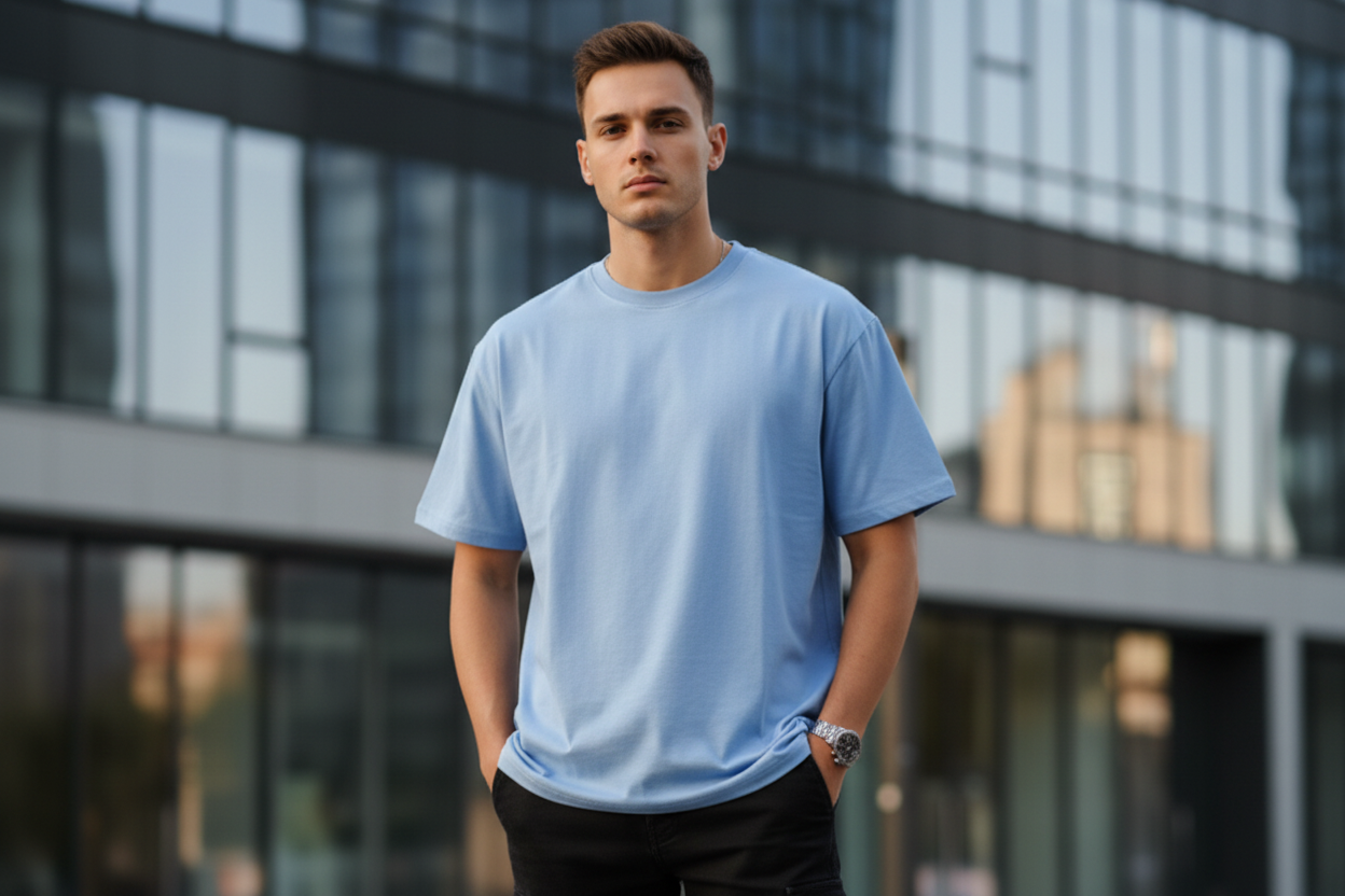 Men’s Oversized T-Shirt Born Race Skate Print