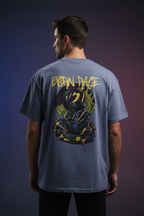 Men’s Oversized T-Shirt Born Race Skate Print