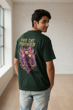Men’s Oversized T-Shirt Catmonster Print