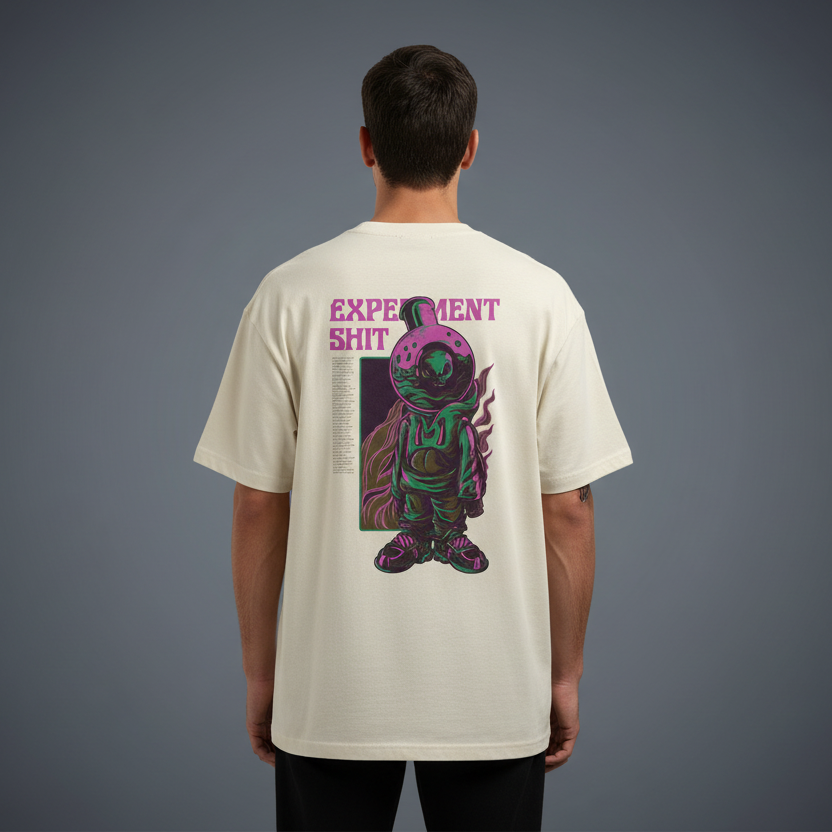 Men’s Oversized T-Shirt Experiment Print