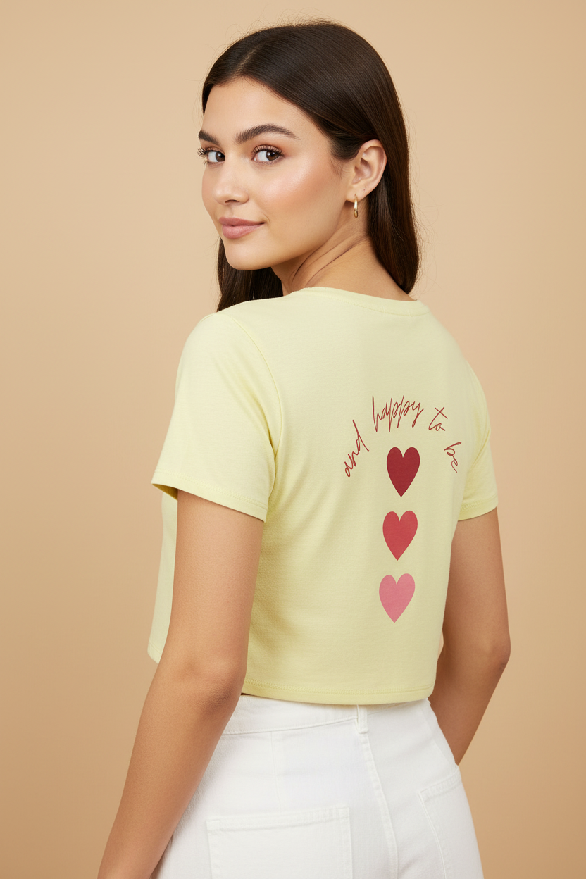 Women’s Crop Top Taken Print