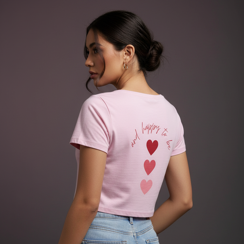 Women’s Crop Top Taken Print