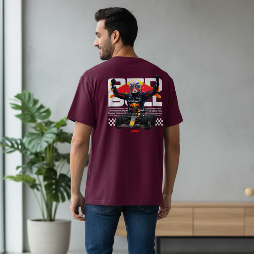 Men's Oversized T-Shirt Car Print