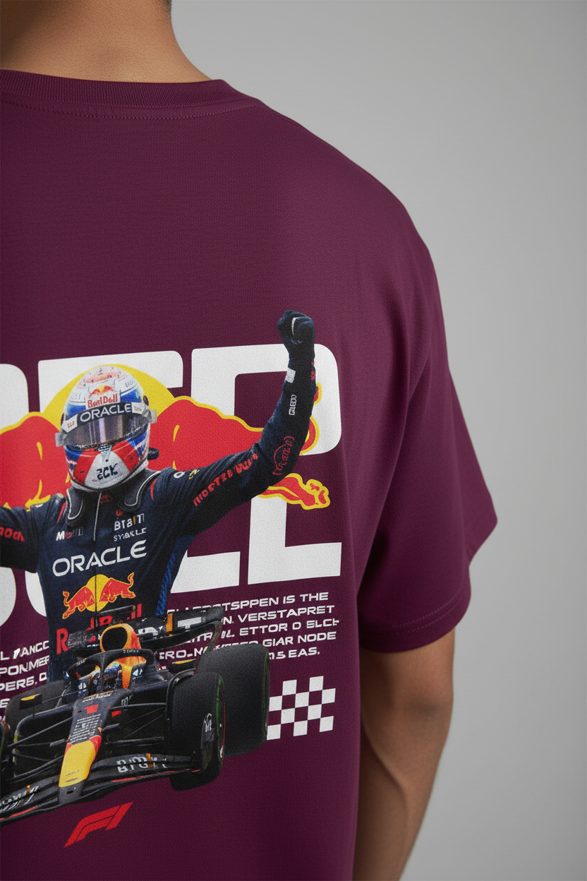 Men's Oversized T-Shirt Car Print