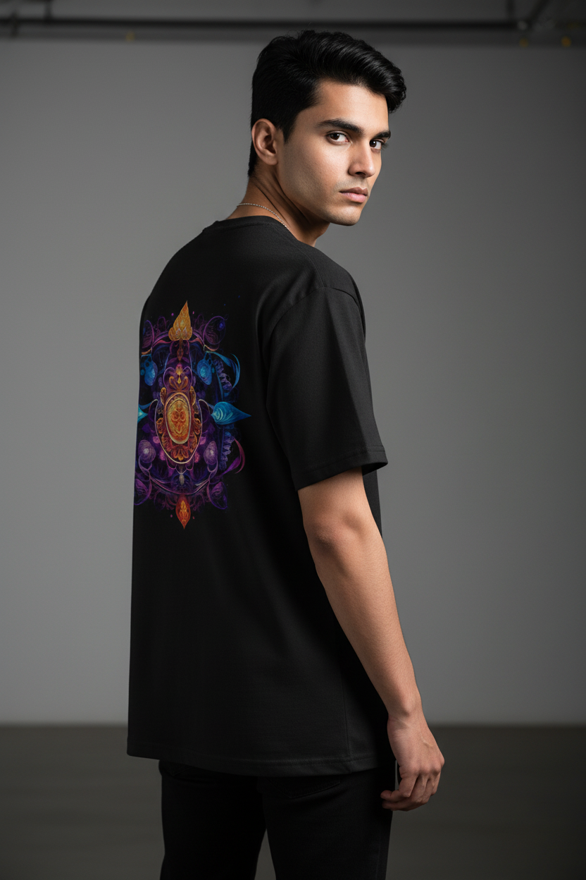 Men's Oversized T-Shirt Chakra print