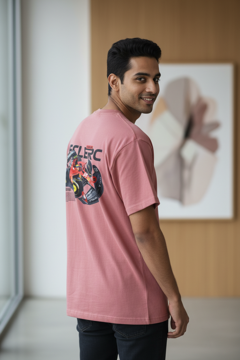 Men's Oversized T-Shirt Car Print