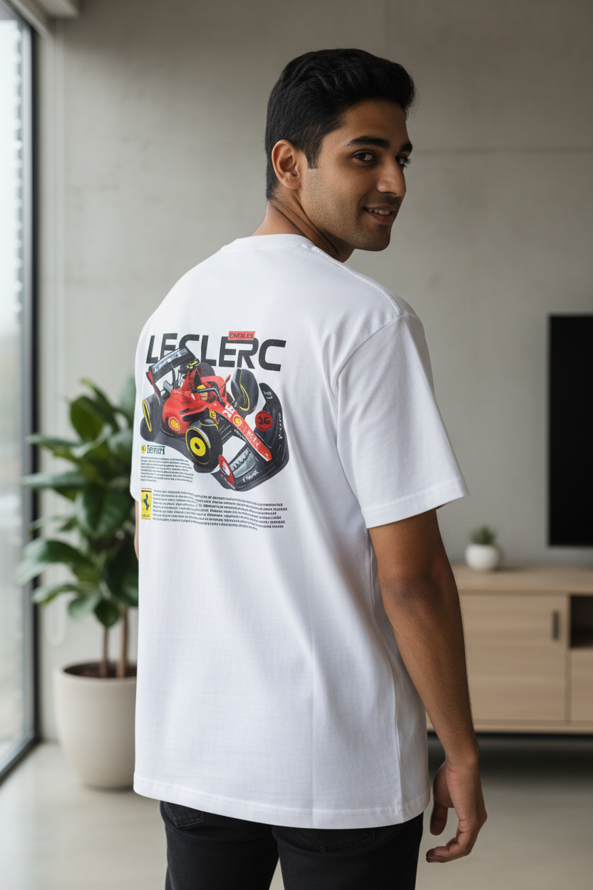 Men's Oversized T-Shirt Car Print