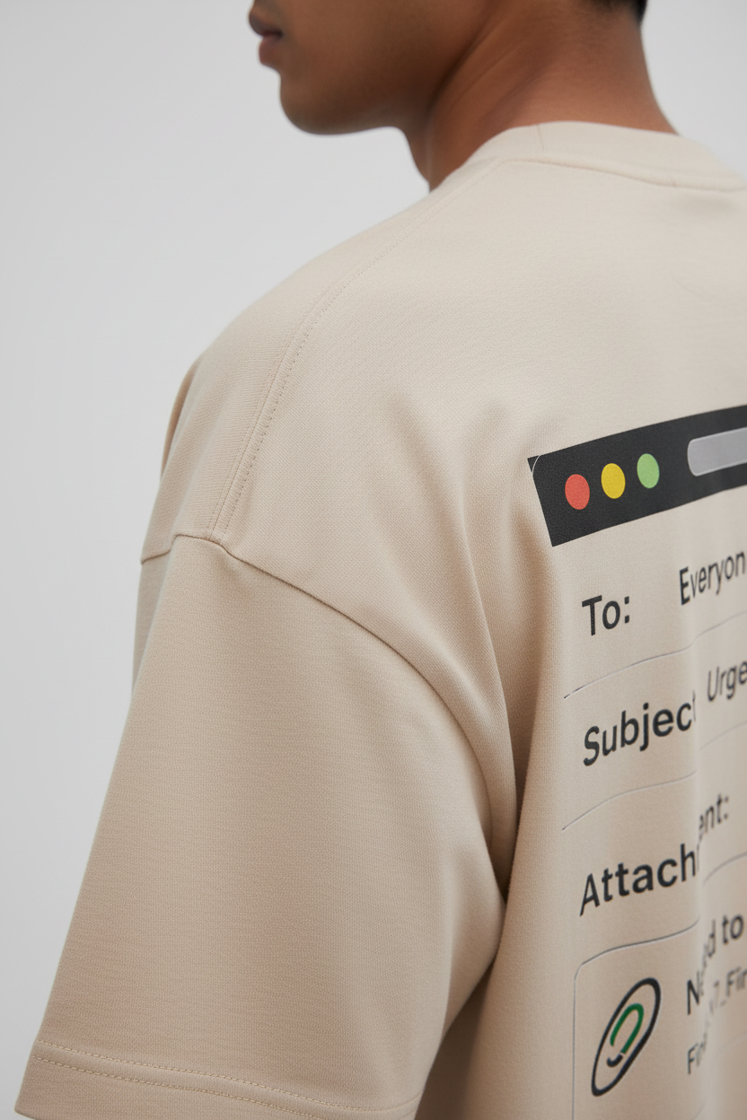 Men's Premium Oversized PFA – Please Find Attached T-Shirt