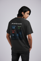 Unisex Oversized T-Shirt Jira never Sleeps Print