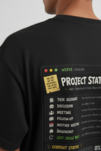 Unisex Oversized T-Shirt Project Status Low Battery Print