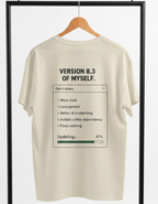 Men's Oversized T-shirt 'Version of Myself' Print