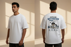 Men's Oversized T-Shirt 'Installing Motivation' Print