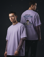 Men's Oversized T-Shirt 'Installing Motivation' Print