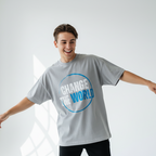 Men’s Premium Oversized T-Shirt change the world