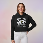Women’s Crop Hoodie Mindful print