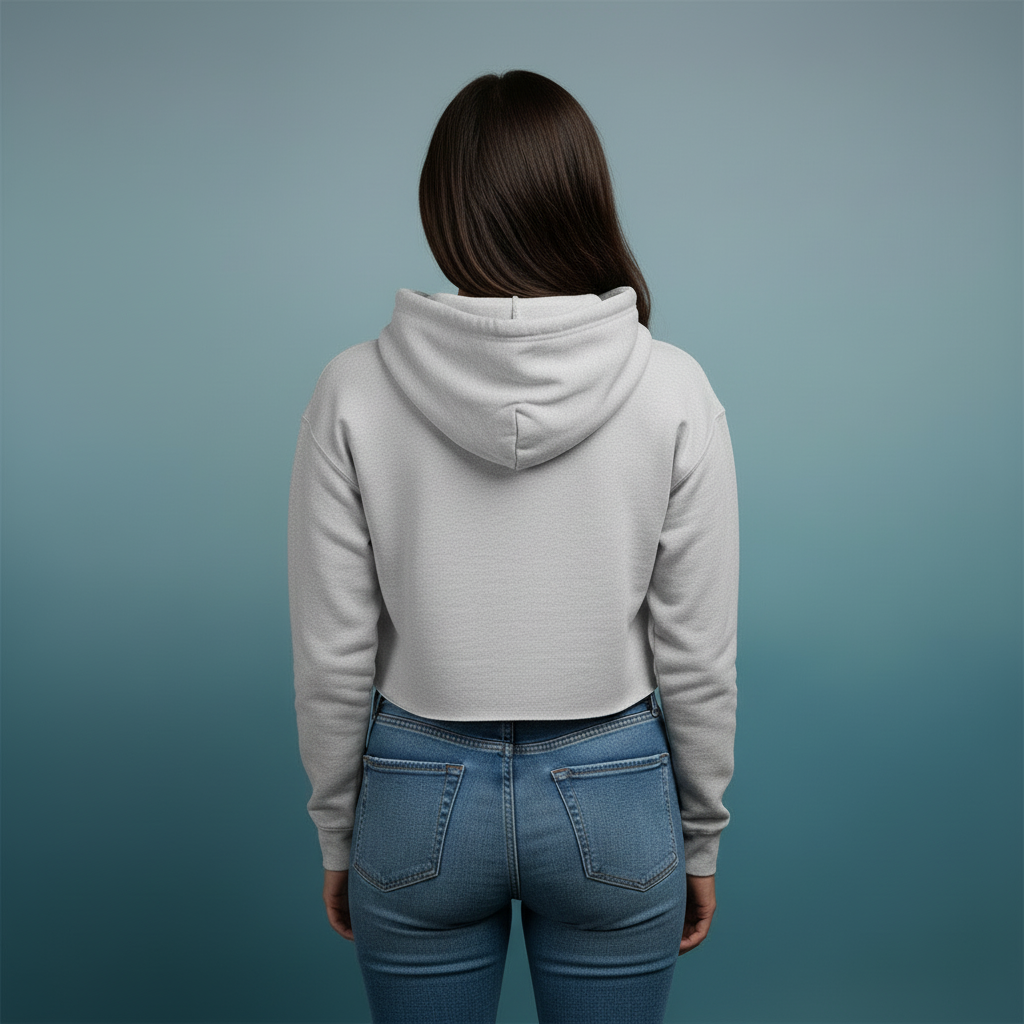 Women’s Crop Hoodie Tech Freak Print