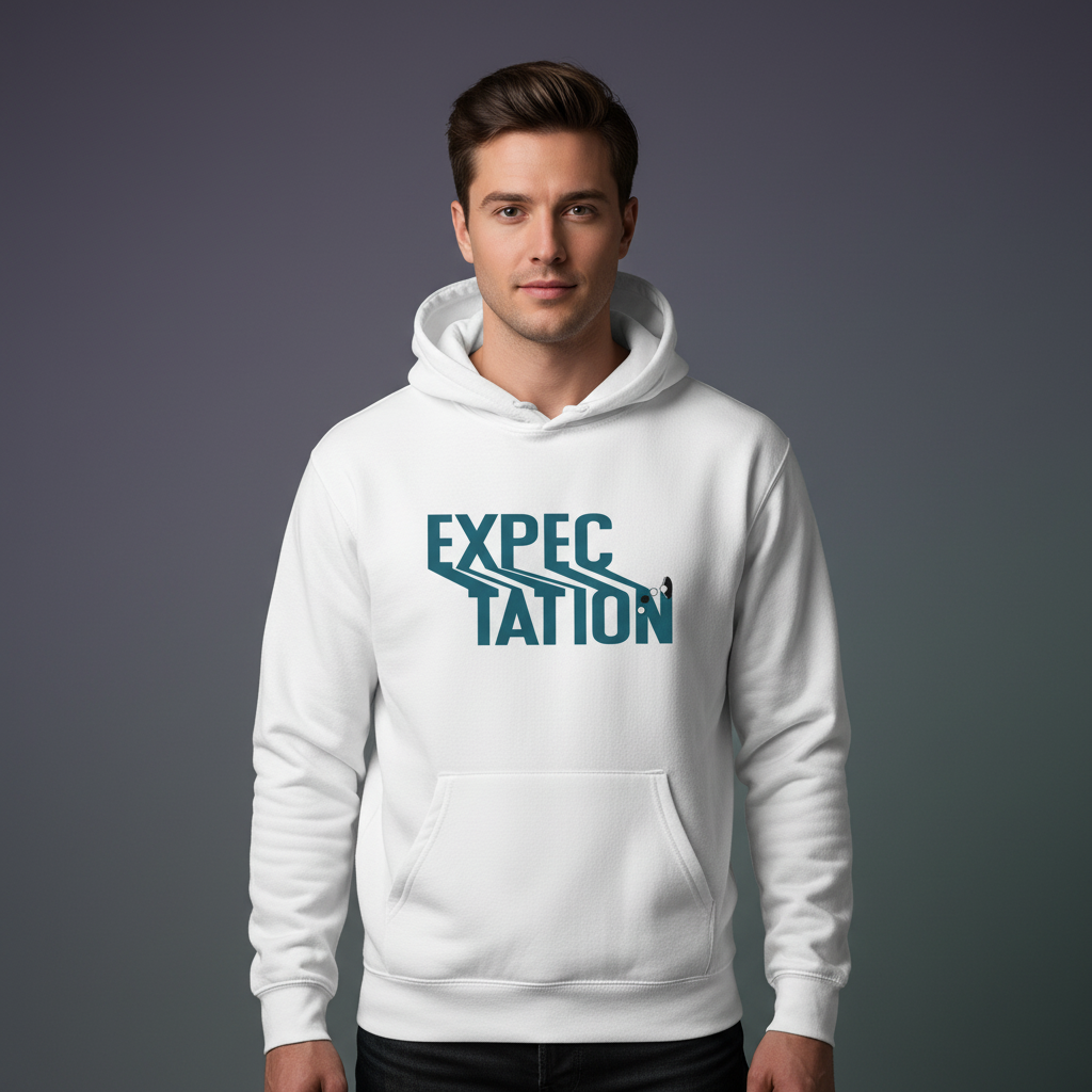 Men's Hoodie Expectation Print
