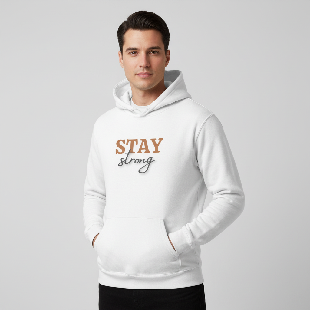 Men’s Hoodie Stay Strong Print