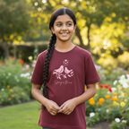 Kids Girl's T-Shirt Bird Print