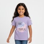 Kids Girl's T-Shirt Be you tiful Print