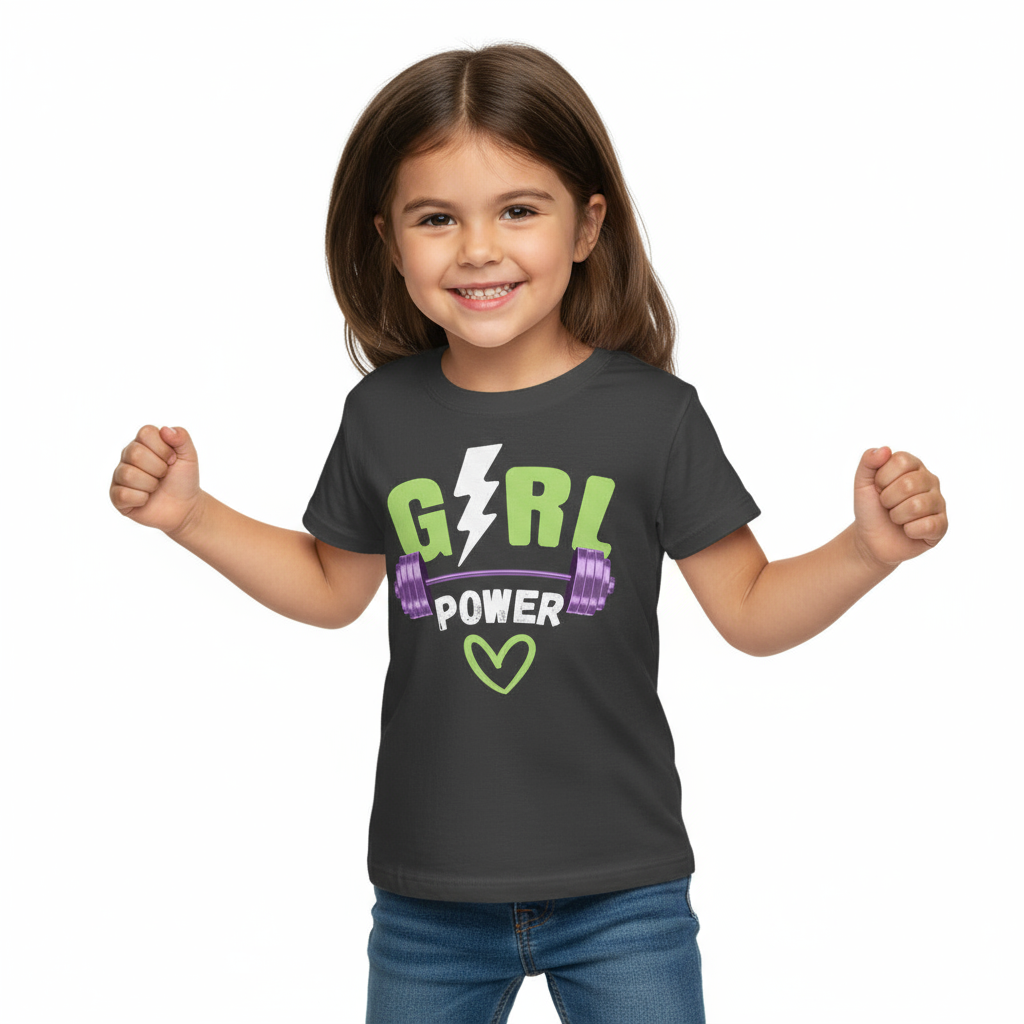 Kids Girl's T-Shirt Girl Power Print