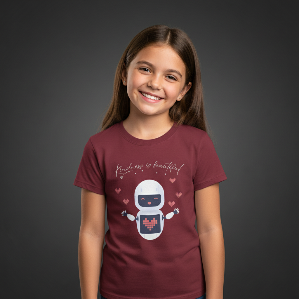 Kids Girl's T-Shirt Kindness Print