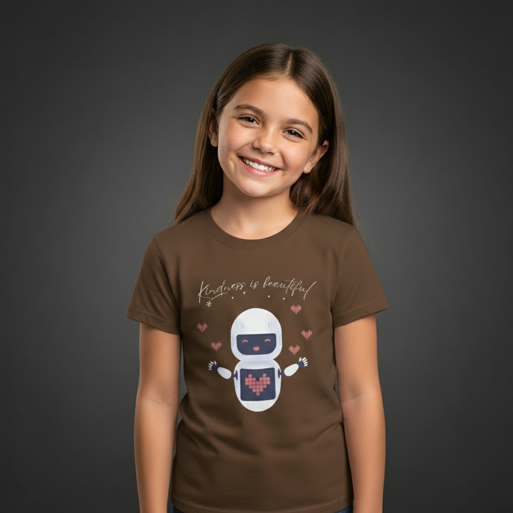 Kids Girl's T-Shirt Kindness Print