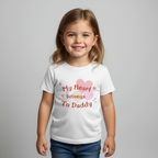Kids Toddlers Girl's T-Shirt Heart Print