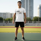 Men's Half Sleeves T-Shirt Deadlifter DIY Print