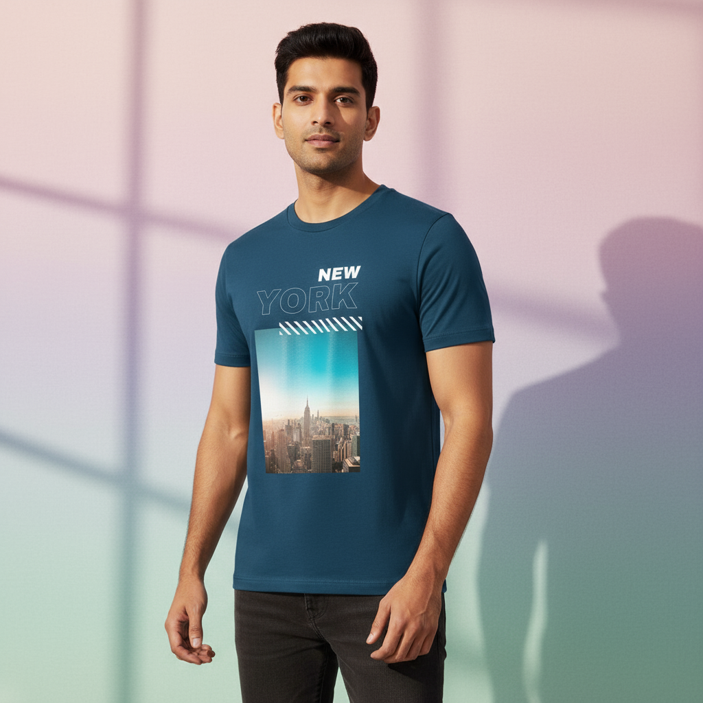 Men's Regular T-Shirt New York Print