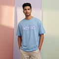 Men's Oversized Retro Print T-Shirt