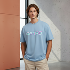 Men's Oversized Retro Print T-Shirt