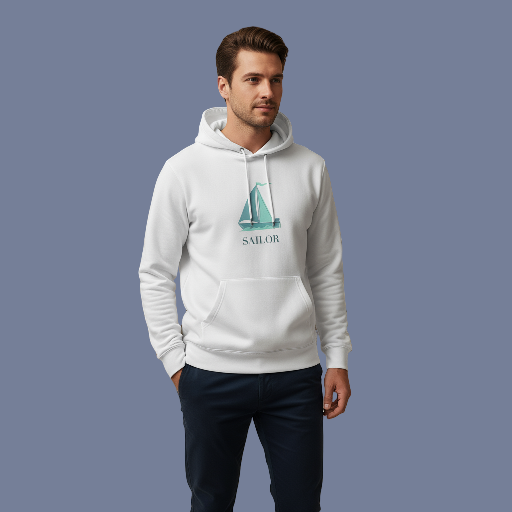 Men's Hoodie Sailor Print