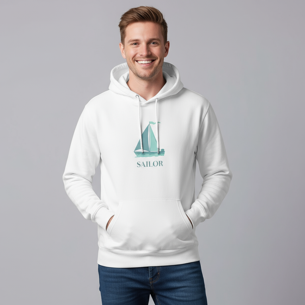 Men's Hoodie Sailor Print