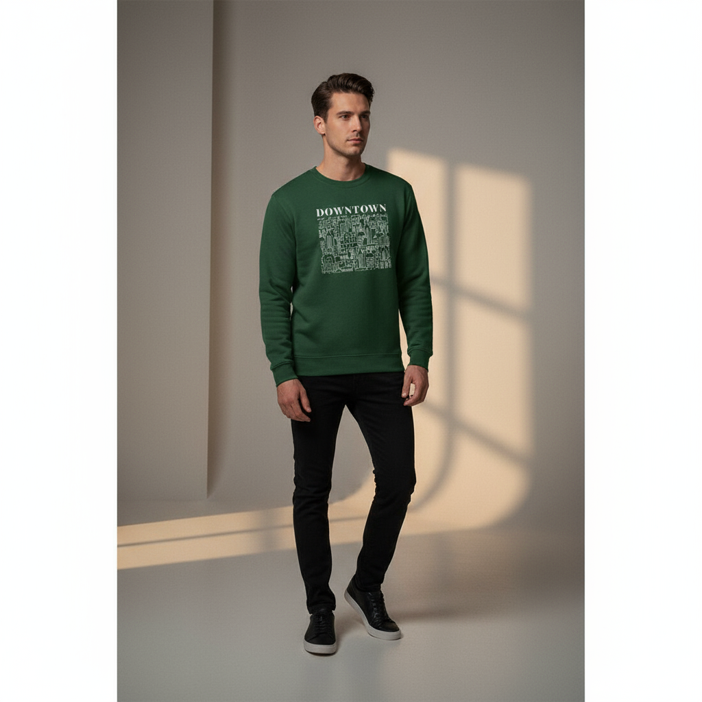 Men's Sweatshirt Downtown Print